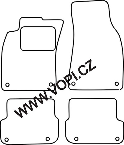 Autokoberce Audi A6 03/2006 - 2011 Autofit (218)